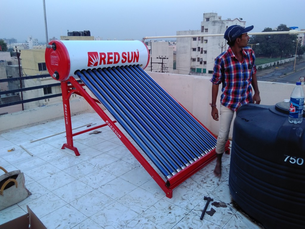 Tremendous Energy Saving from Solar Water heater in Chilly Winter